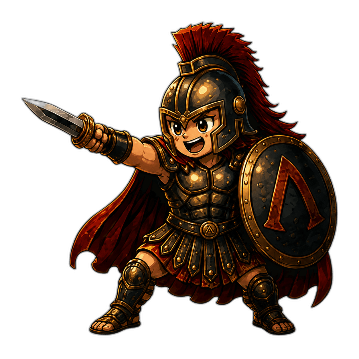Achilles — the Dataonyx Spartan mascot
